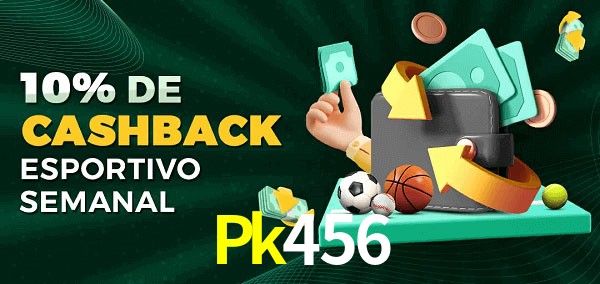 10% de bônus de cashback na Pk456